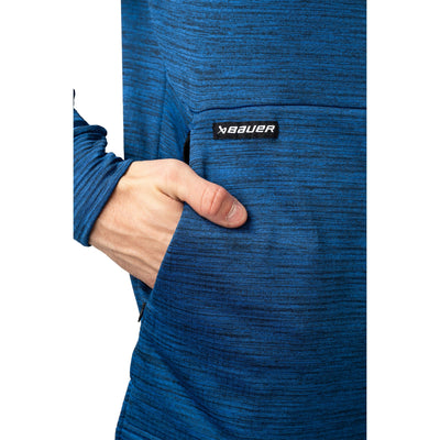 Bauer FLC Mock Neck Long Sleeve - Blue - TheHockeyShop.com