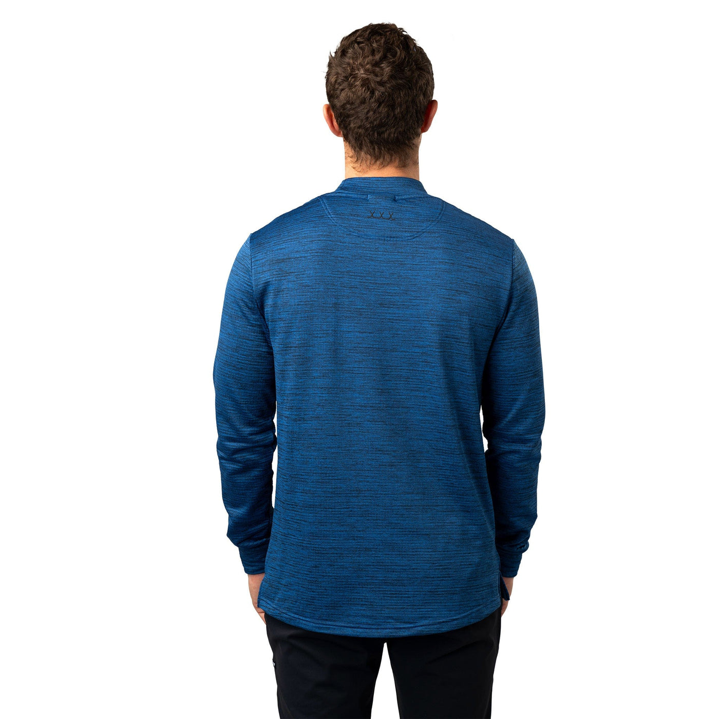 Bauer FLC Mock Neck Long Sleeve - Blue - TheHockeyShop.com