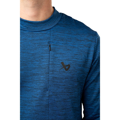 Bauer FLC Mock Neck Long Sleeve - Blue - TheHockeyShop.com