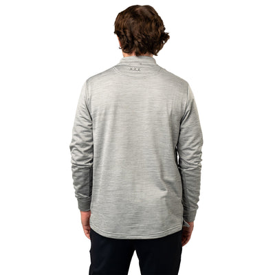 Bauer FLC Mock Neck Long Sleeve - Heather Grey - TheHockeyShop.com