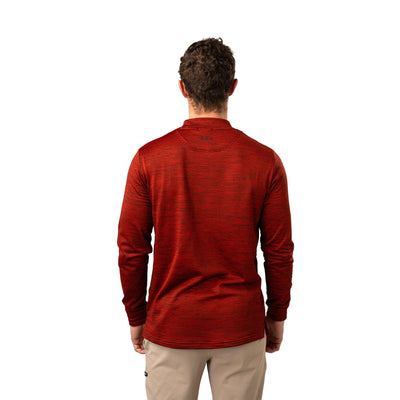 Bauer FLC Mock Neck Long Sleeve - Red - TheHockeyShop.com