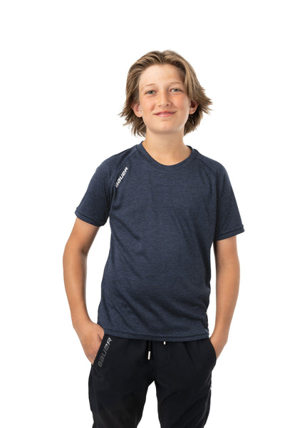 Bauer S24 Team Shortsleeve Tech Tee Youth - TheHockeyShop.com