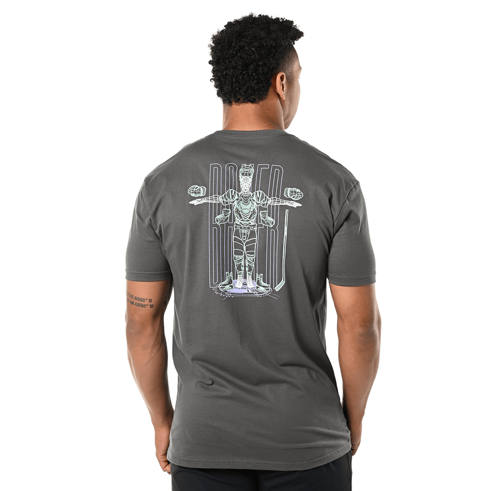 Bauer Scan Shortsleeve Mens Shirt - Grey - The Hockey Shop Source For Sports