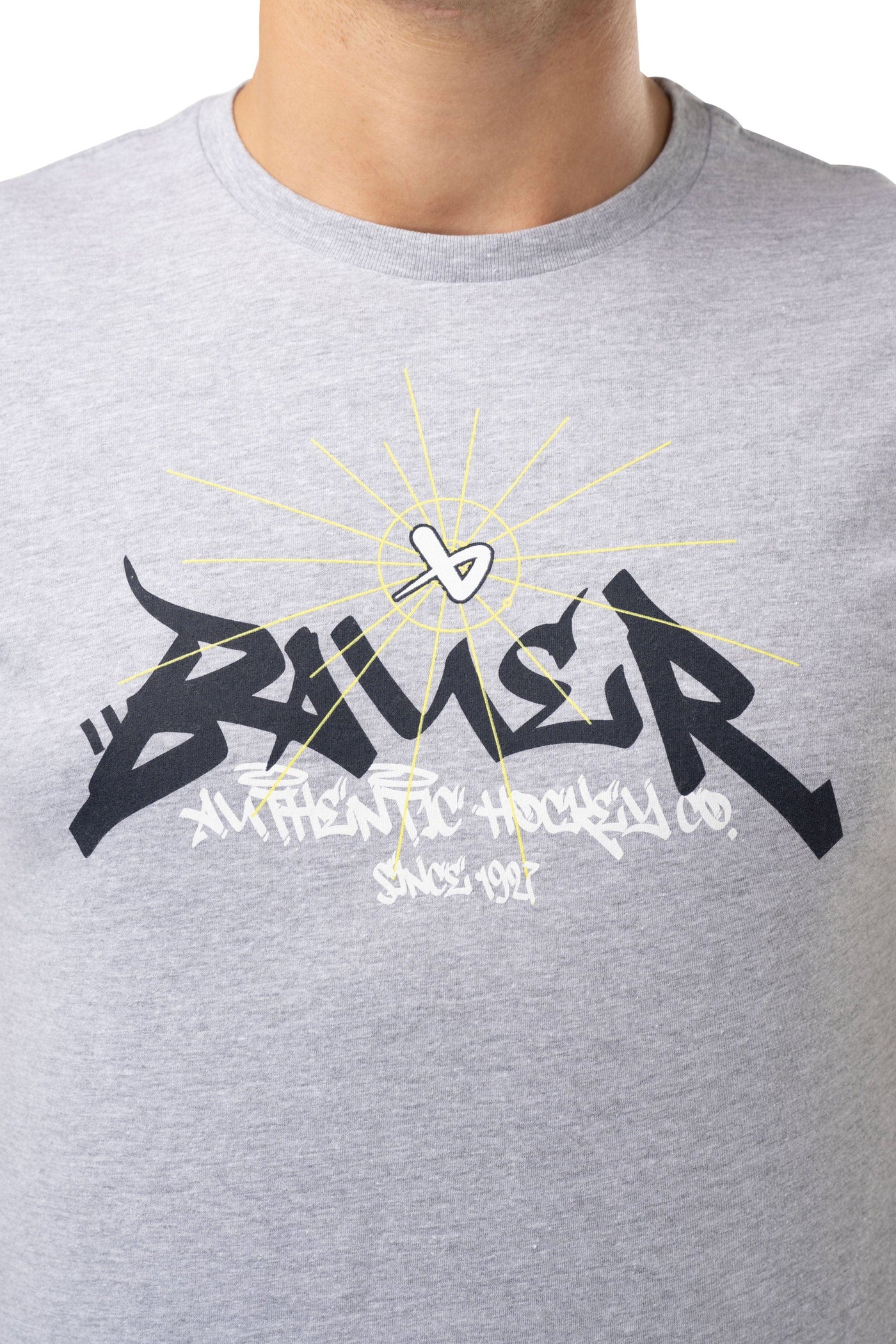 Bauer ST. Hockey Shortsleeve Shirt - Light Grey - TheHockeyShop.com