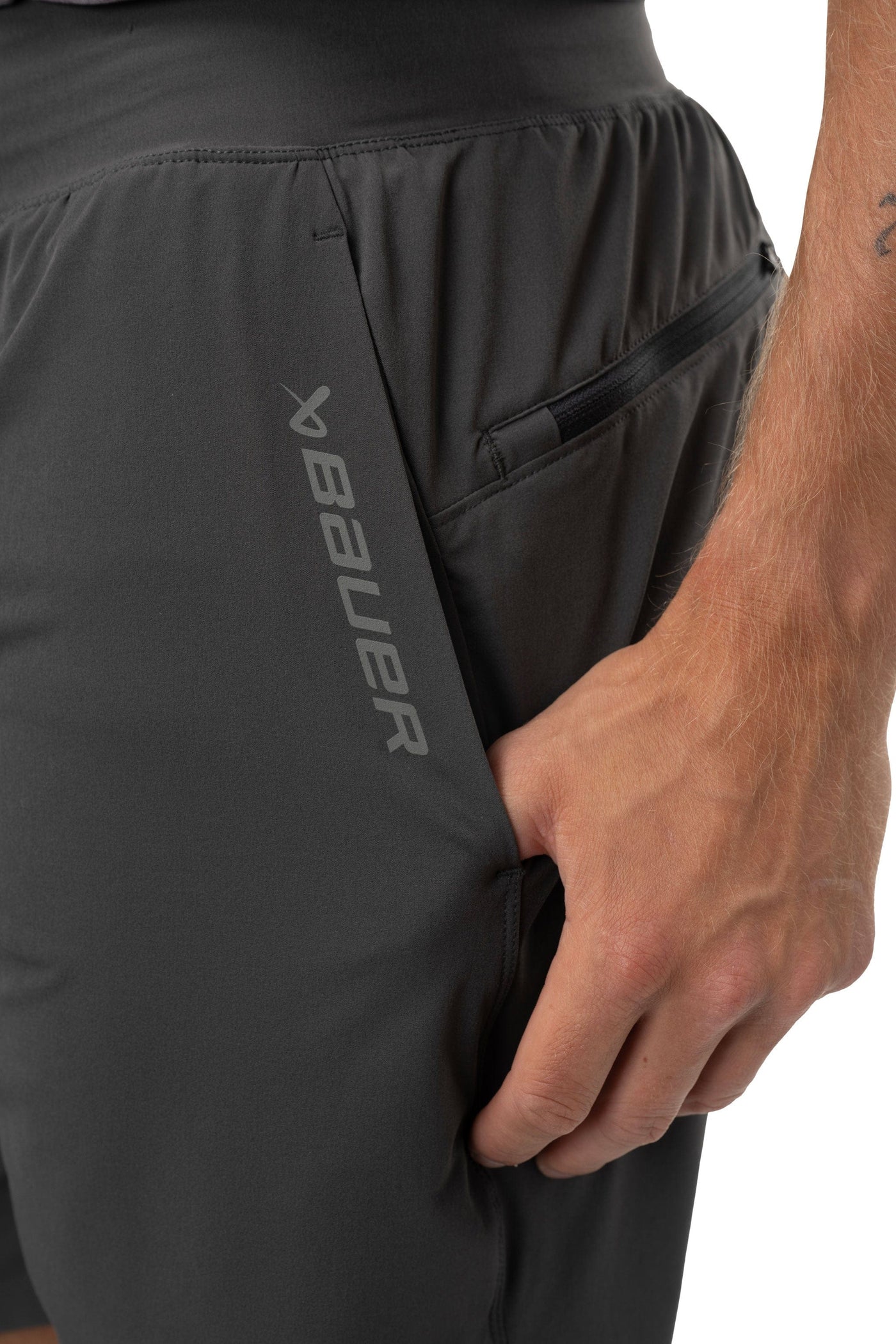 Bauer FLC Core Training Shorts - Grey - TheHockeyShop.com