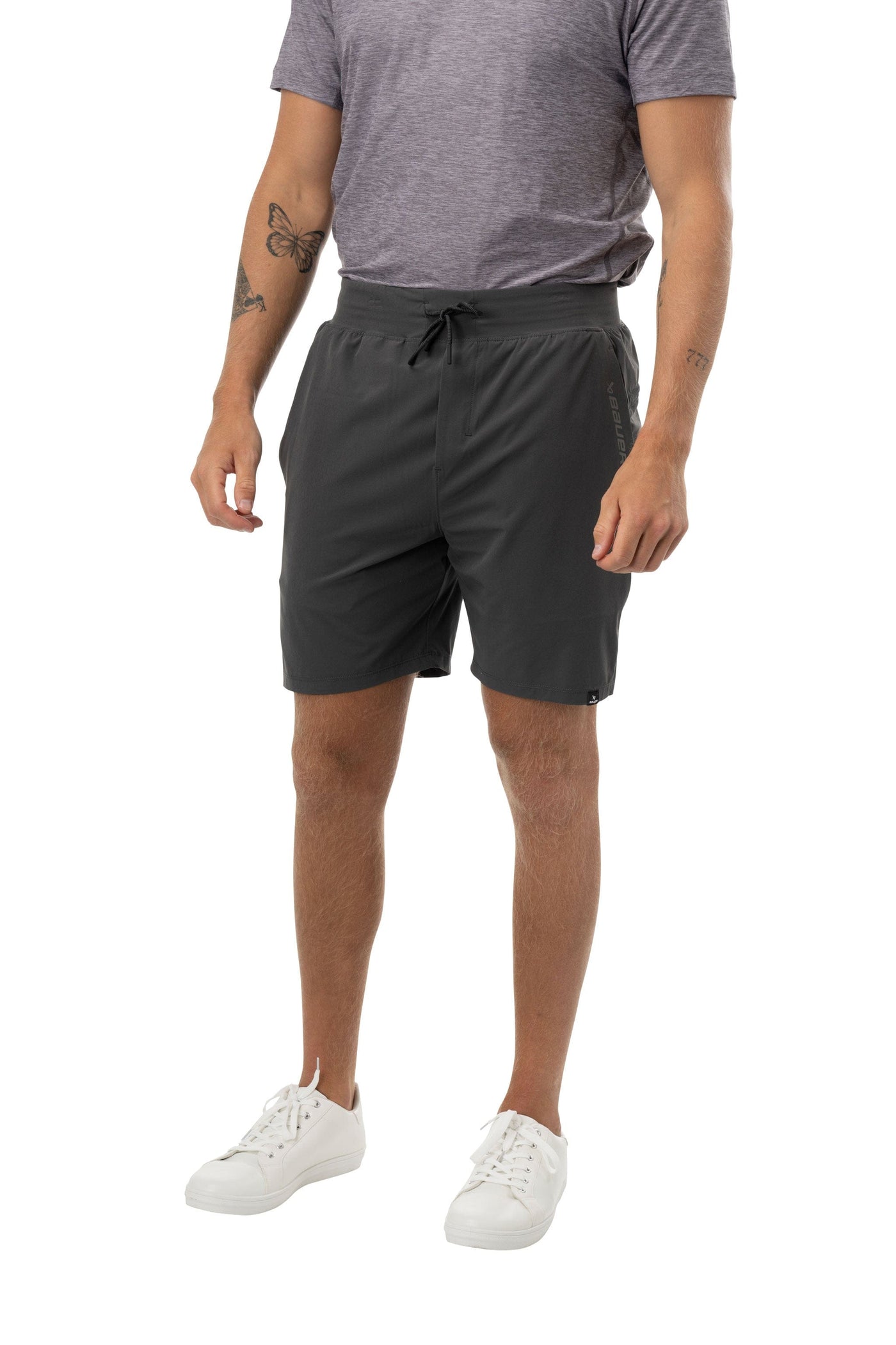 Bauer FLC Core Training Shorts - Grey - TheHockeyShop.com