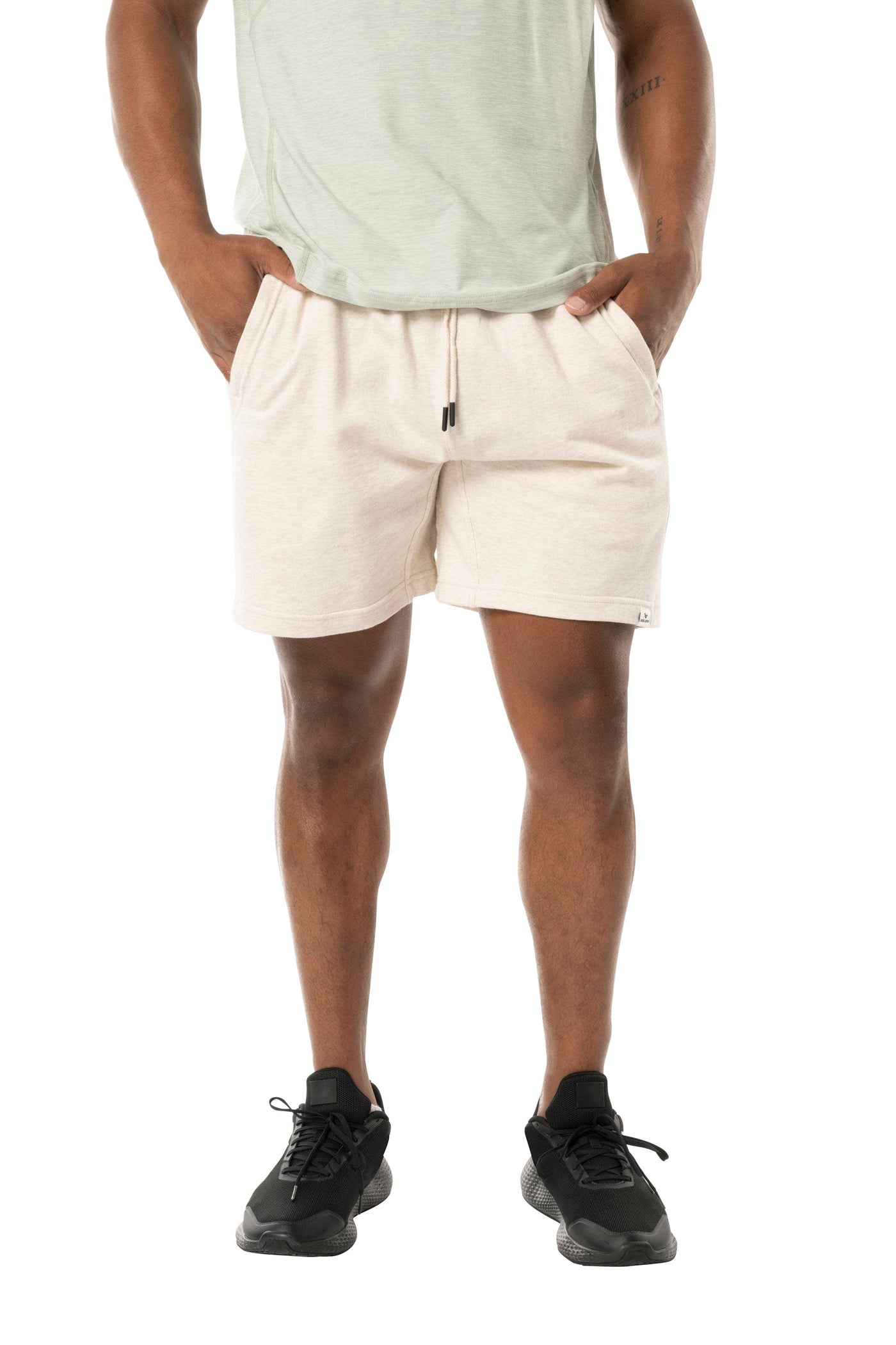 Bauer FLC Mens Knit Shorts - Oat - The Hockey Shop Source For Sports