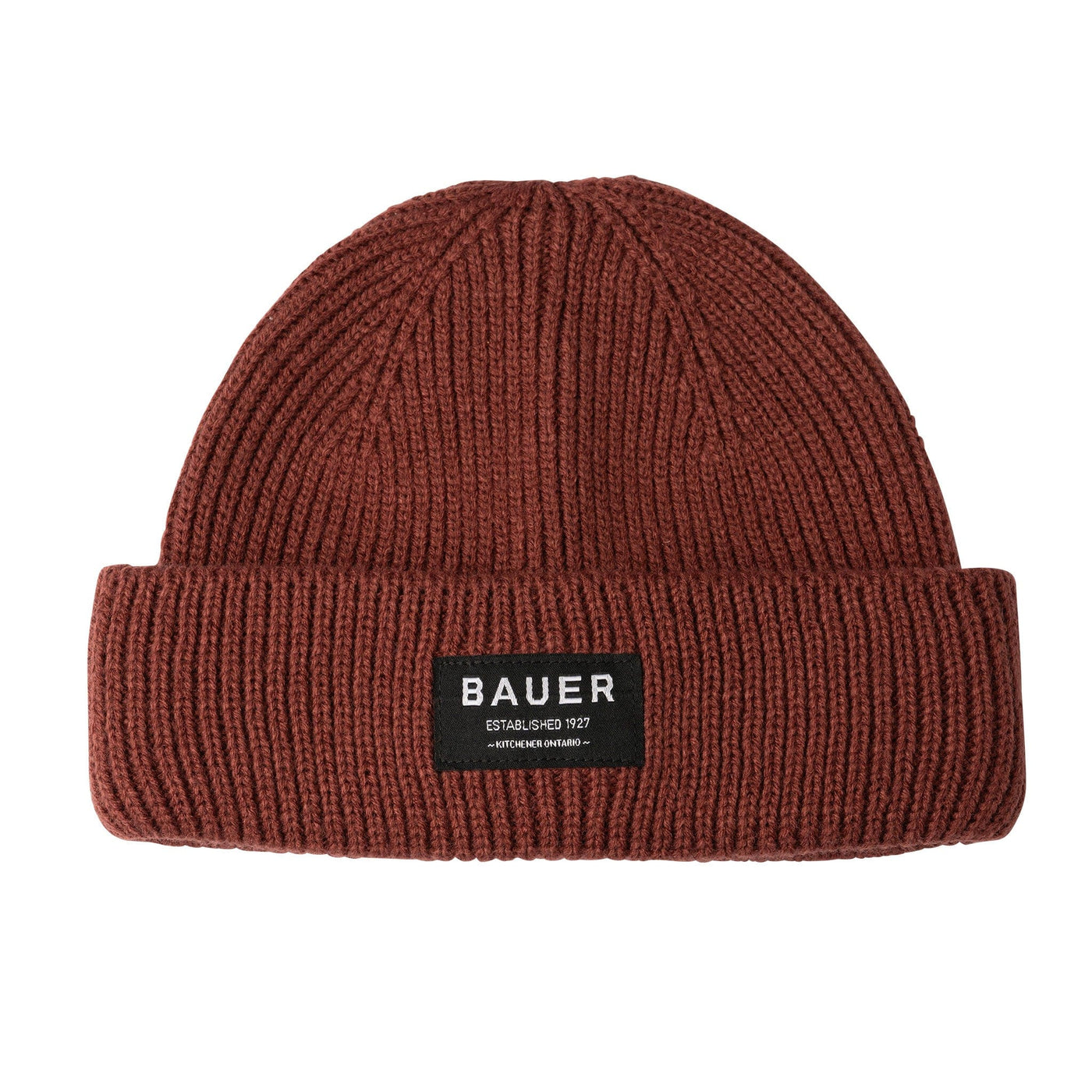 Bauer Ribbed Fisherman Beanie - Brown - TheHockeyShop.com