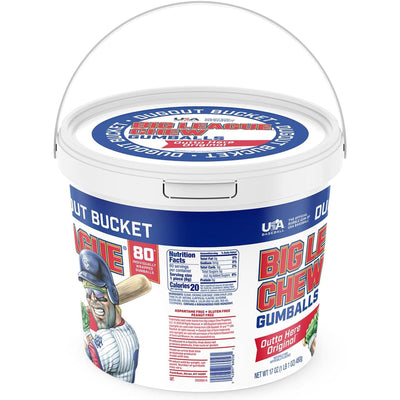 Big League Chew 80ct Bucket Original Bubble Gum - TheHockeyShop.com