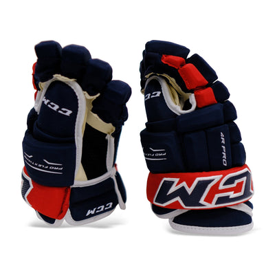 CCM Tacks 4R Pro Team Senior Hockey Gloves - TheHockeyShop.com