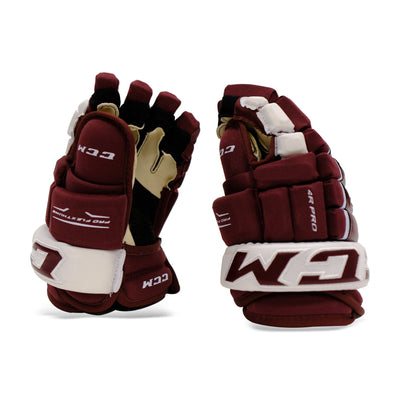 CCM Tacks 4R Pro Team Senior Hockey Gloves - TheHockeyShop.com