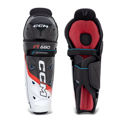 CCM Jetspeed FT680 Senior Hockey Shin Guards - The Hockey Shop Source For Sports