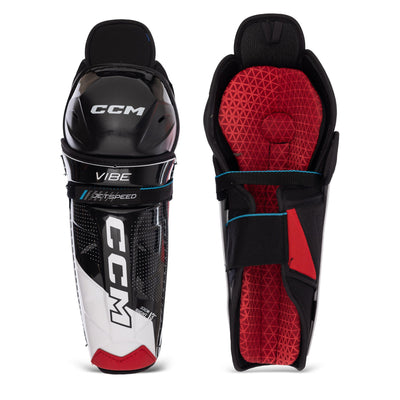 CCM Jetspeed Vibe Junior Hockey Shin Guards - The Hockey Shop Source For Sports