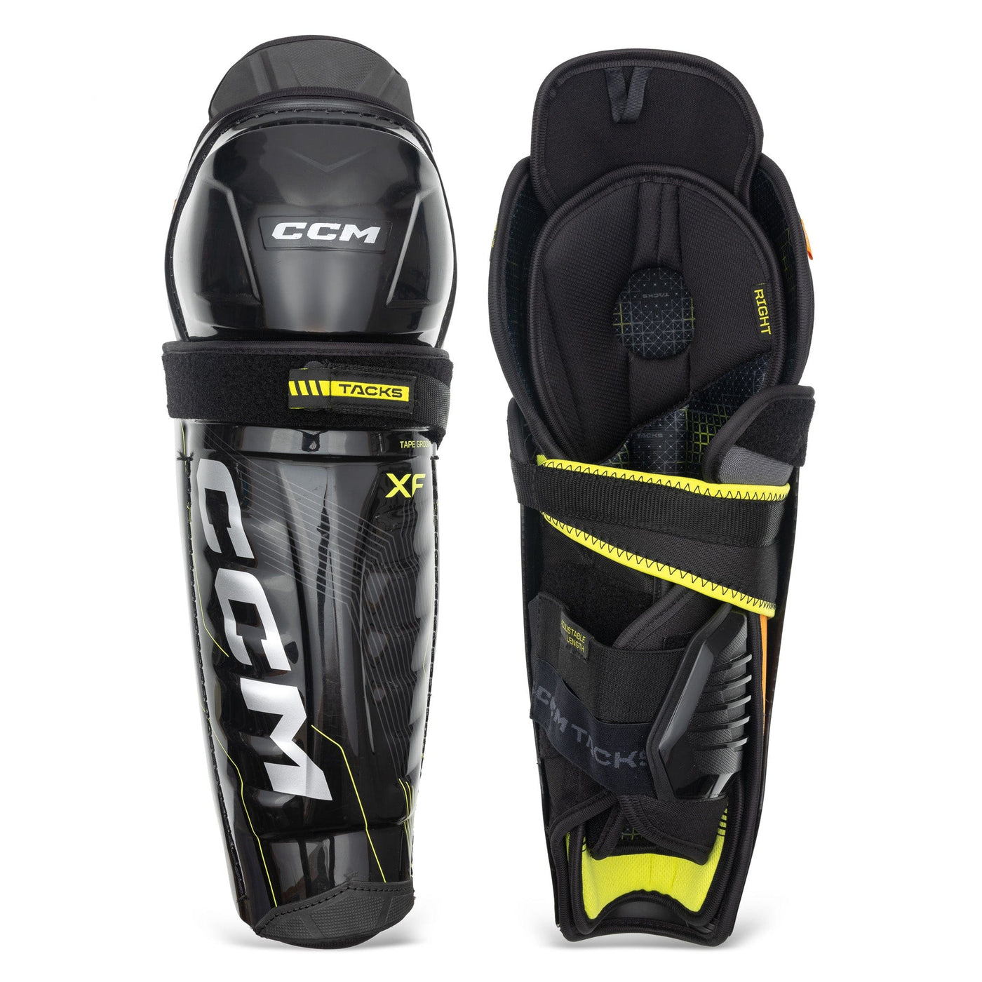 CCM Tacks XF Junior Hockey Shin Guards - TheHockeyShop.com