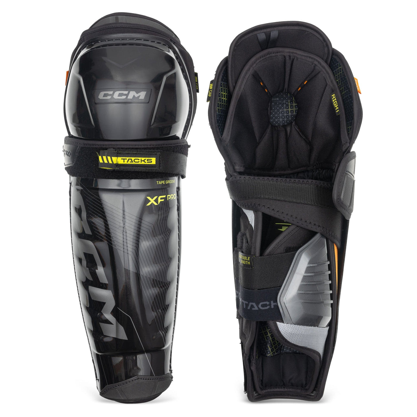 CCM Tacks XF Pro Junior Hockey Shin Guards - TheHockeyShop.com