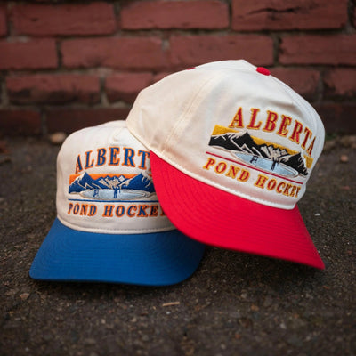 Celly Hockey Alberta Pond Hockey Snapback Hat - Cream / Red - TheHockeyShop.com