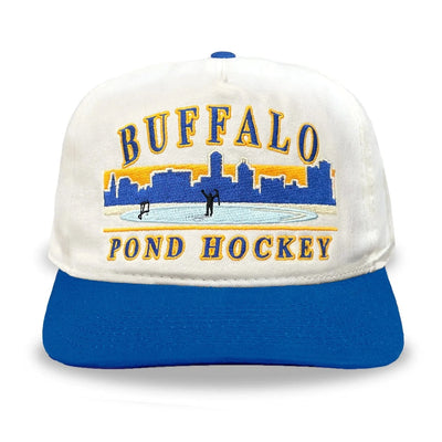 Celly Hockey Buffalo Pond Hockey Snapback Hat - Cream - TheHockeyShop.com