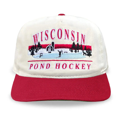 Celly Hockey Wisconsin Pond Hockey Snapback Hat - Cream - TheHockeyShop.com