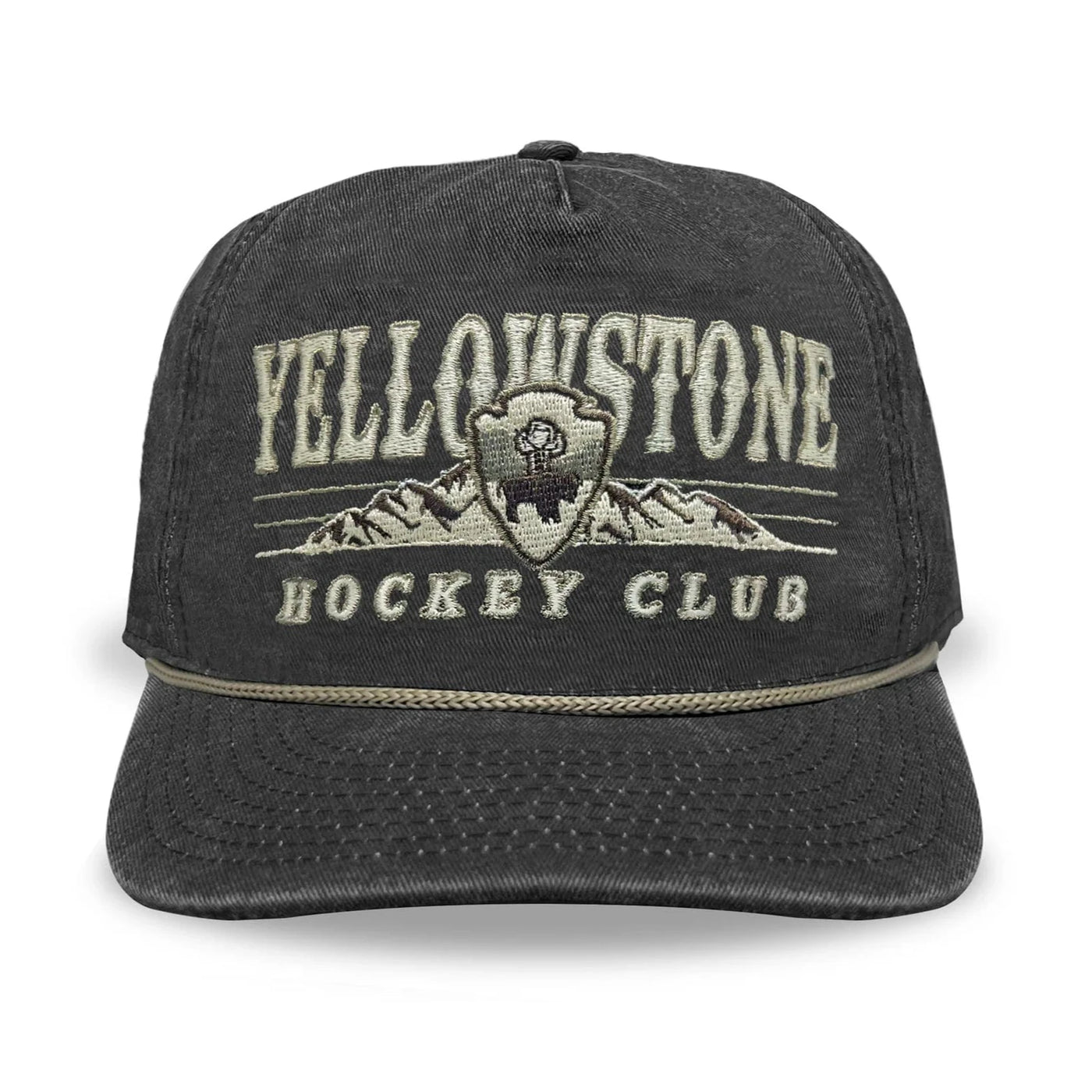 Celly Hockey Yellowstone Hockey Club Snapback Hat - Vintage Black - TheHockeyShop.com