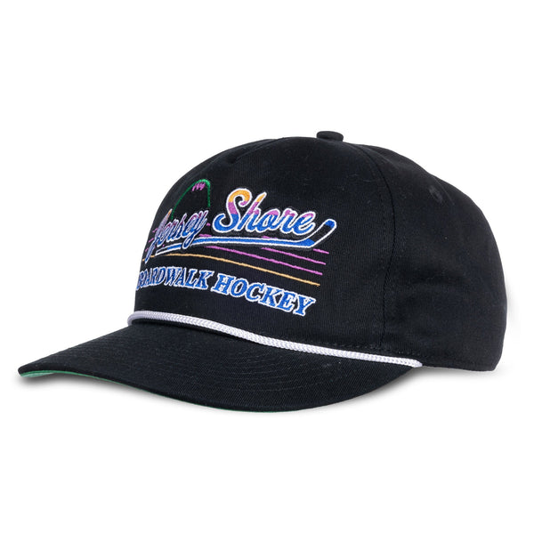 Celly Hockey Jersey Shore Boardwalk Hockey Snapback Hat Black