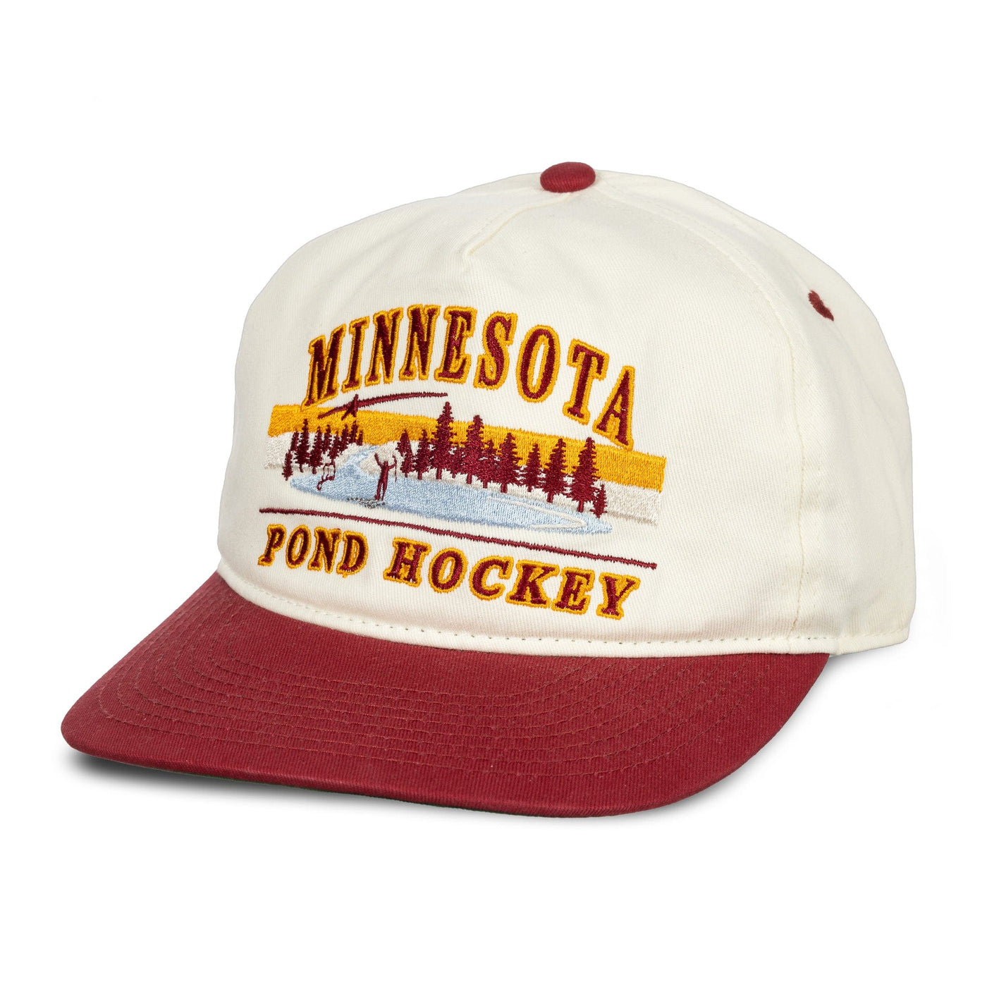 Celly Hockey Minnesota Pond Hockey Snapback Hat - Cream - TheHockeyShop.com