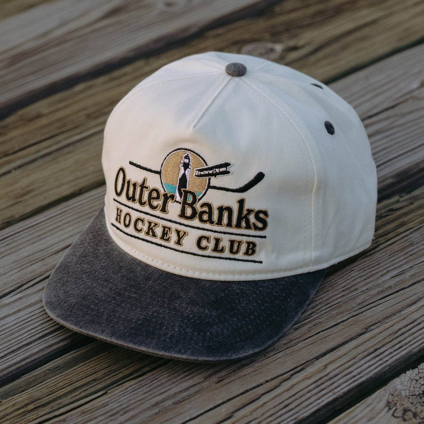 Celly Hockey Outer Banks Hockey Club Snapback Hat - Cream - TheHockeyShop.com