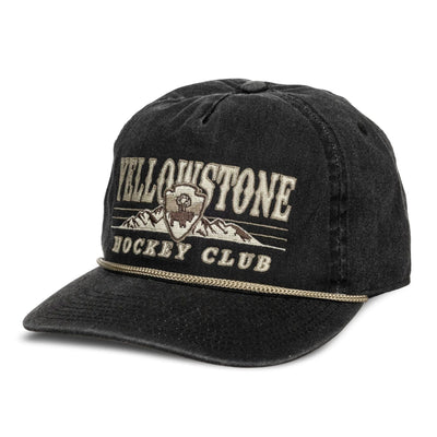 Celly Hockey Yellowstone Hockey Club Snapback Hat - Vintage Black - TheHockeyShop.com