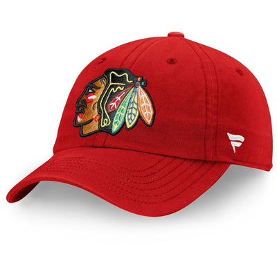 Fanatics Core Unstructured Primary Logo Adjustable Hat - Chicago Blackhawks - TheHockeyShop.com