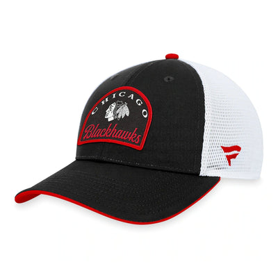 Fanatics Fundamental Structured Trucker Hat - Chicago Blackhawks - TheHockeyShop.com