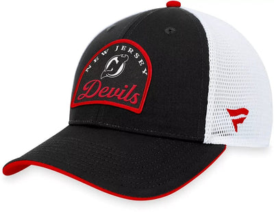 Fanatics Fundamental Structured Trucker Hat - New Jersey Devils - TheHockeyShop.com