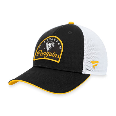 Fanatics Fundamental Structured Trucker Hat - Pittsburgh Penguins - TheHockeyShop.com