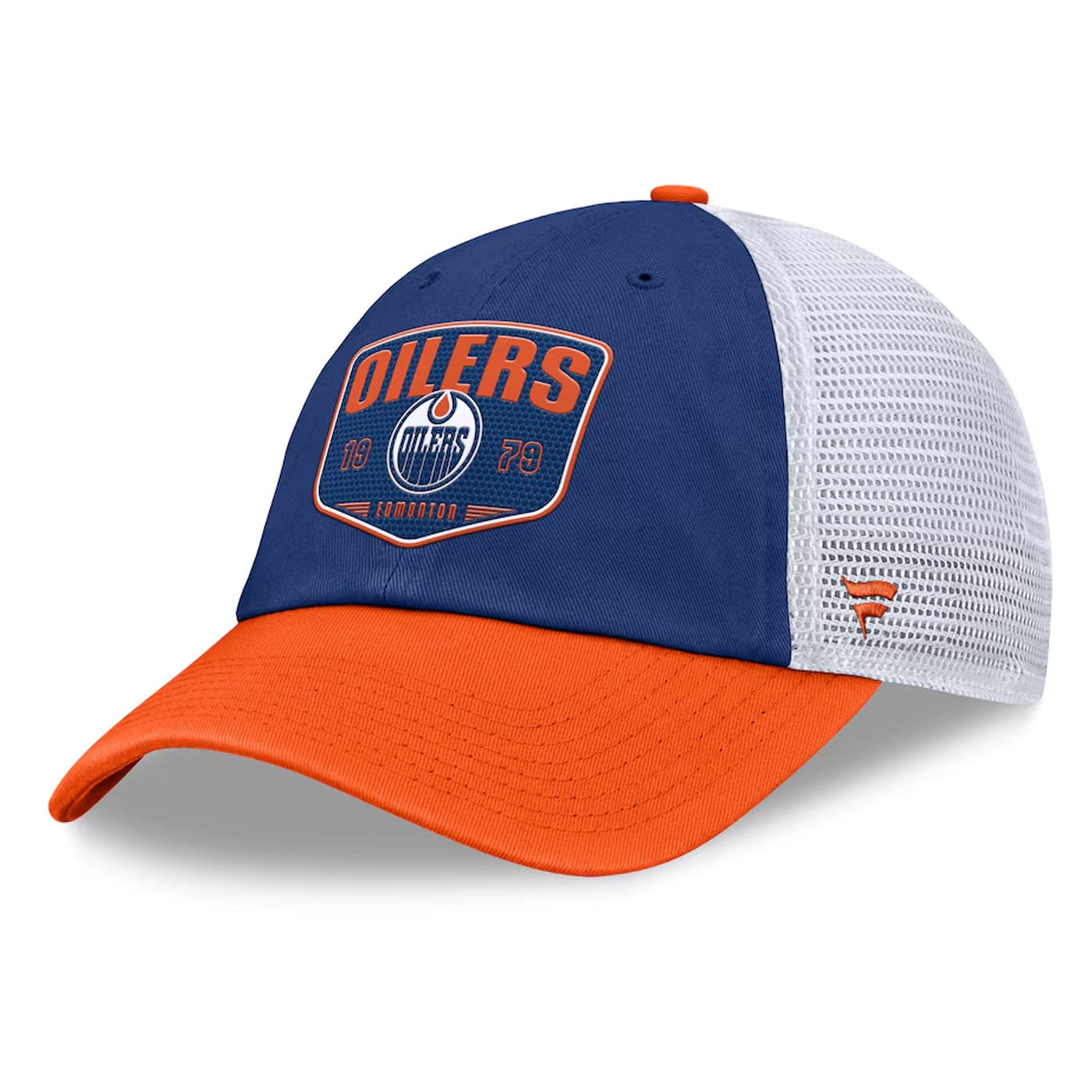 Fanatics One-Timer Cotton Structured Adjustable Mesh Hat - Edmonton Oilers - TheHockeyShop.com