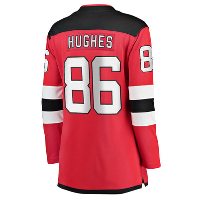 Fanatics Breakaway Womens Home Jersey - New Jersey Devils - Jack Hughes - TheHockeyShop.com