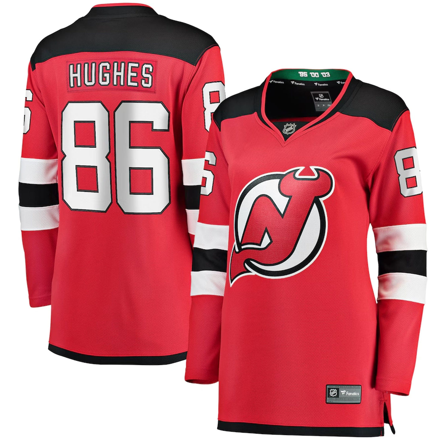 Fanatics Breakaway Womens Home Jersey - New Jersey Devils - Jack Hughes - TheHockeyShop.com