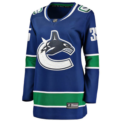 Fanatics Breakaway Womens Home Jersey - Vancouver Canucks Royal Orca - Thatcher Demko - TheHockeyShop.com