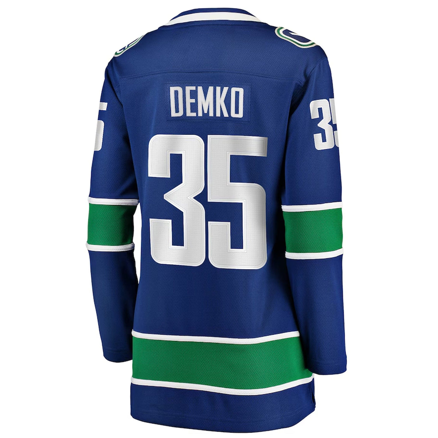 Fanatics Breakaway Womens Home Jersey - Vancouver Canucks Royal Orca - Thatcher Demko - TheHockeyShop.com