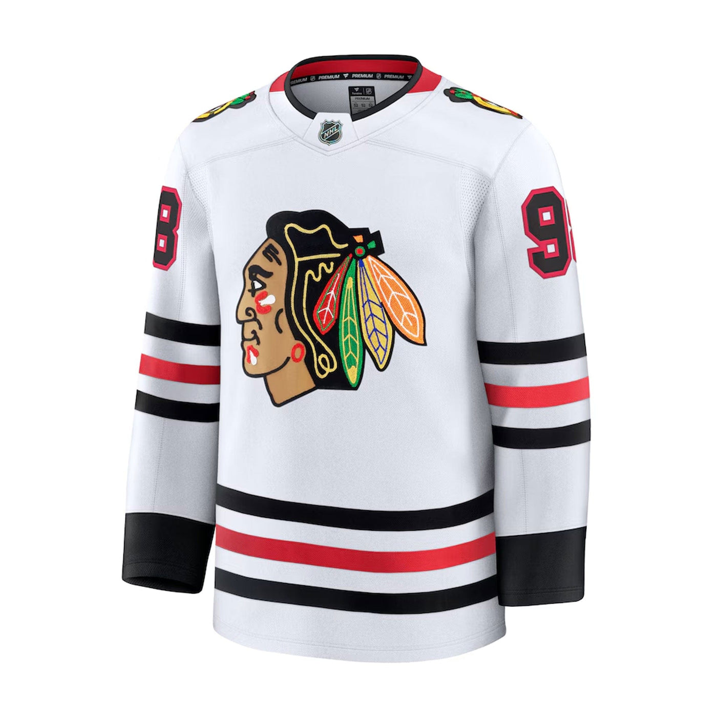 Fanatics Premium Senior Away Jersey - Chicago Blackhawks Connor Bedard - TheHockeyShop.com