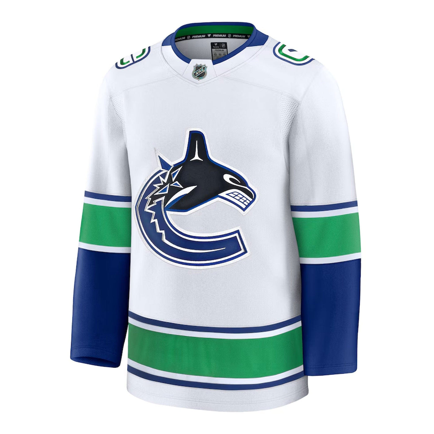 Fanatics Premium Senior Away Jersey - Vancouver Canucks White Orca - TheHockeyShop.com