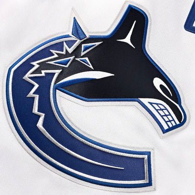 Fanatics Premium Senior Away Jersey - Vancouver Canucks White Orca - TheHockeyShop.com