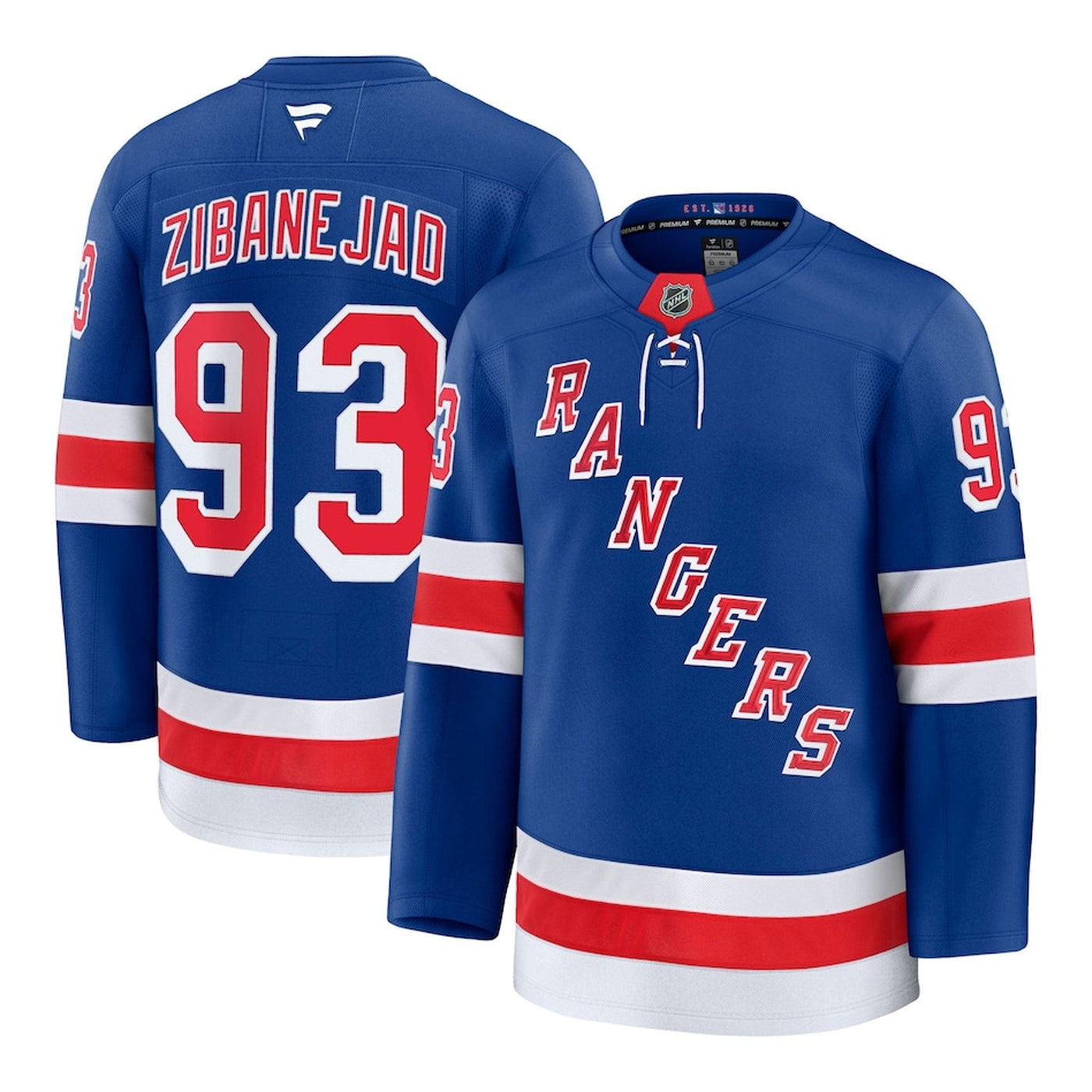 Fanatics Premium Senior Home Jersey - New York Rangers Mika Zibanejad - TheHockeyShop.com