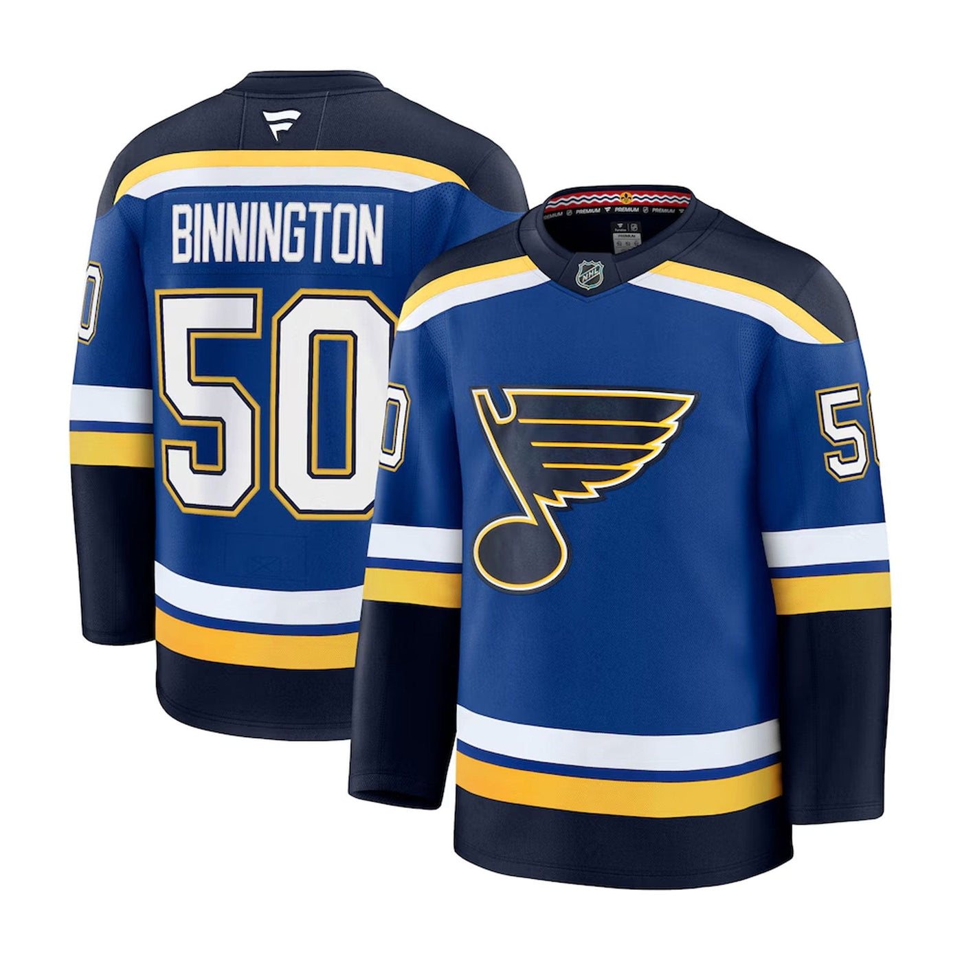 Fanatics Premium Senior Home Jersey - St. Louis Blues Jordan Binnington - TheHockeyShop.com