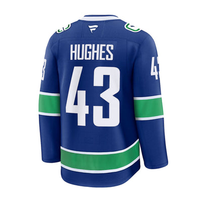 Fanatics Premium Senior Home Jersey - Vancouver Canucks Quinn Hughes - TheHockeyShop.com