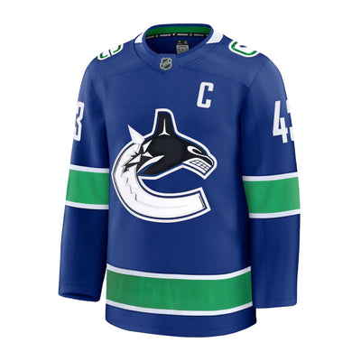 Fanatics Premium Senior Home Jersey - Vancouver Canucks Quinn Hughes - TheHockeyShop.com