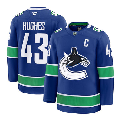 Fanatics Premium Senior Home Jersey - Vancouver Canucks Quinn Hughes - TheHockeyShop.com