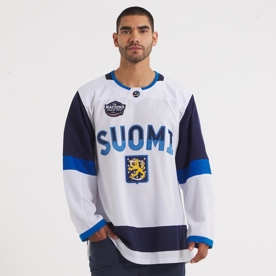 Finland Fanatics 2025 4 Nations Face-Off Premium Jersey - White - TheHockeyShop.com