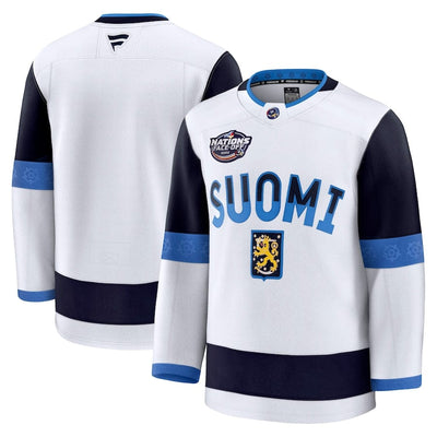 Finland Fanatics 2025 4 Nations Face-Off Premium Jersey - White - TheHockeyShop.com