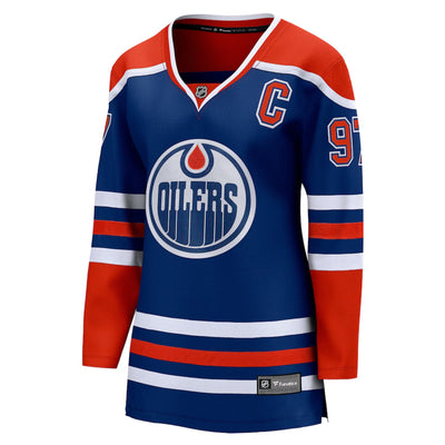 Fanatics Breakaway Womens Home Jersey - Edmonton Oilers - Connor McDavid - TheHockeyShop.com