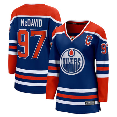 Fanatics Breakaway Womens Home Jersey - Edmonton Oilers - Connor McDavid - TheHockeyShop.com