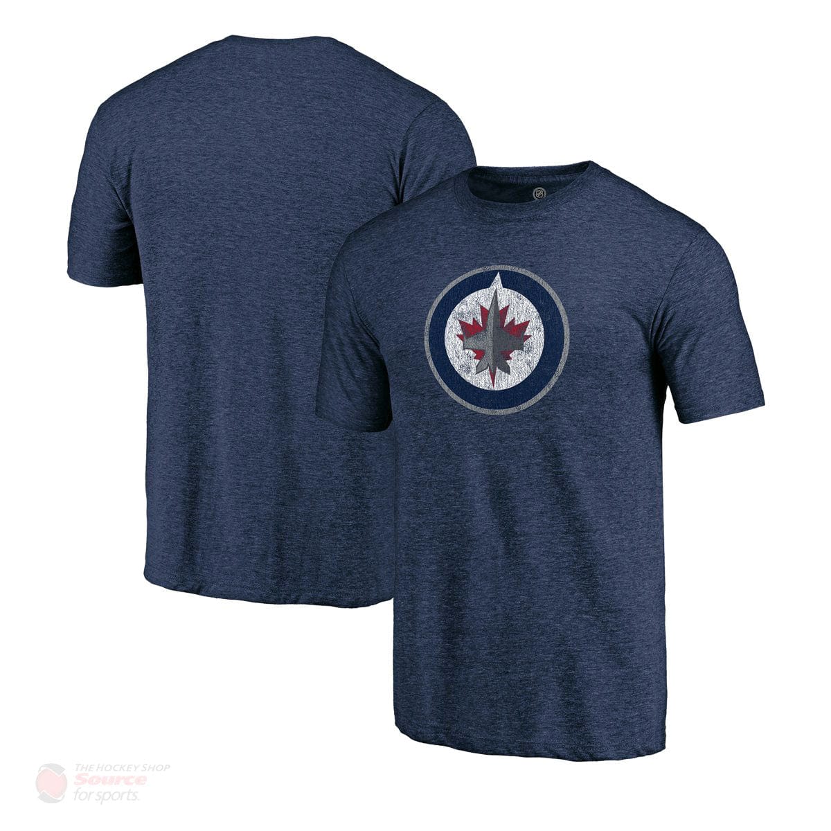 Winnipeg Jets Fanatics Distressed Vintage Tri-Blend Mens Shirt