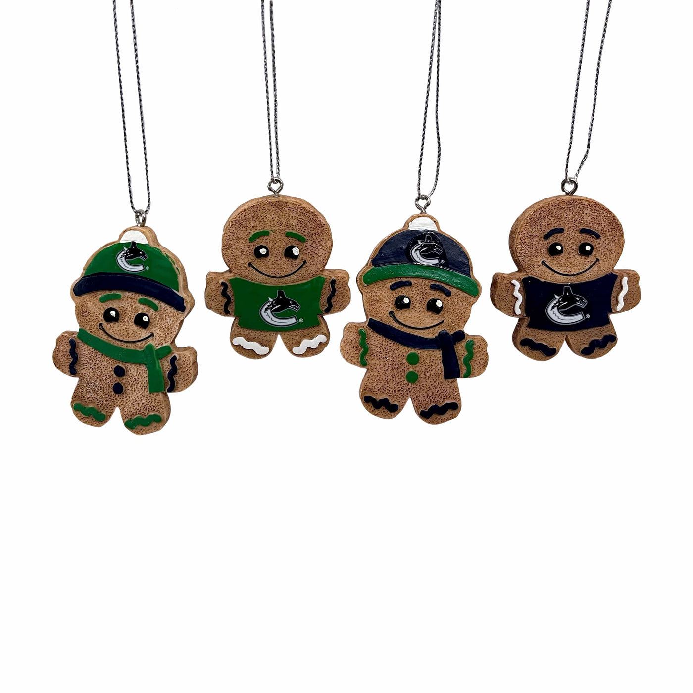 Forever Collectibles NHL Gingerbread Ornament (4-Pack) - Vancouver Canucks - TheHockeyShop.com